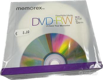 Memorex DVD-RW 4.7GB - Confezione da 10