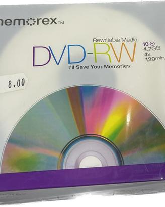 Memorex DVD-RW 4.7GB - Confezione da 10