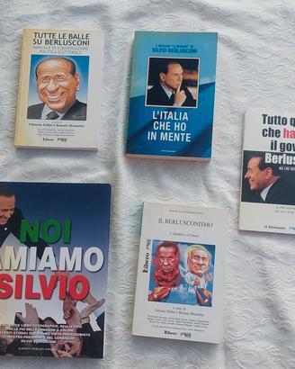LOTTO 5 LIBRI BERLUSCONI 