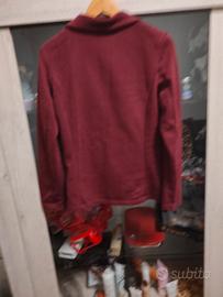 giacca elegante bordeaux 