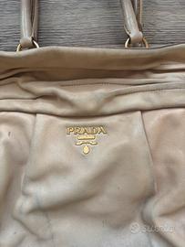 Borsa PRADA  in Pelle di vitello effetto cavallino