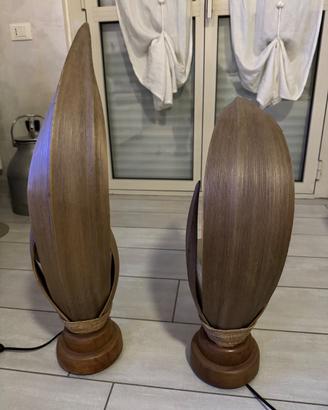 Lampade da tavolo Abat Jour in foglie di banano