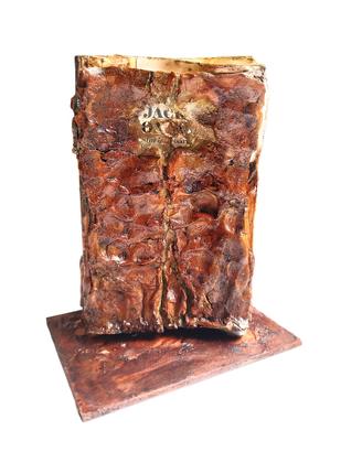 Libro d'artista The Game fatto a mano 12 X 15 X 19