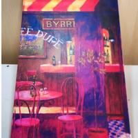 Quadro su tela “Dans le Café” 30x60 moderno