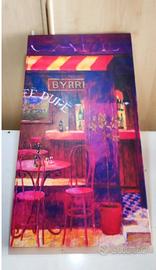 Quadro su tela “Dans le Café” 30x60 moderno