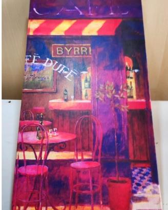 Quadro su tela “Dans le Café” 30x60 moderno