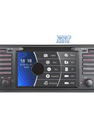 NAVIGATORE RADIO 7" BMW SERIE 5 E39 95-03 USB GPS
