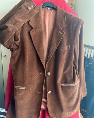 Giacca uomo velluto a coste marrone