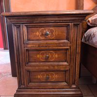 Trittico camera padronale ebanisteria massello