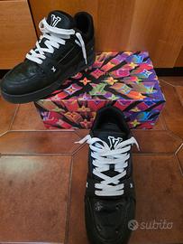 Scarpe LV Trainers Pelle Nera - 46 - Con Ricevuta