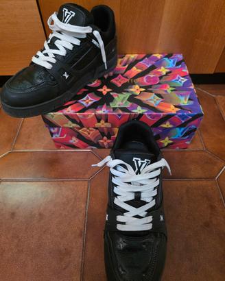 Scarpe LV Trainers Pelle Nera - 46 - Con Ricevuta