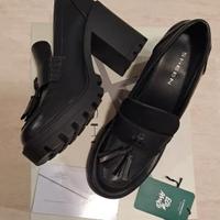 mocassini nuovi neri donna tacco alto numero37