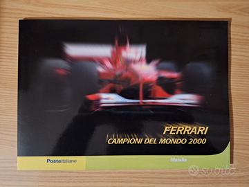 Folder Filatelico Ferrari Campioni del Mondo 2000
