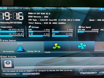 Pc GTX1050Ti con intel I7 3770K