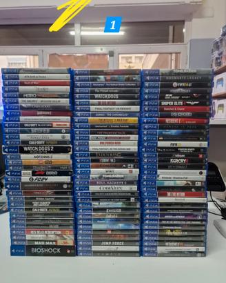 ASSORTIMENTO DI GIOCHI USATI PER PS4 A PARTIRE DA
