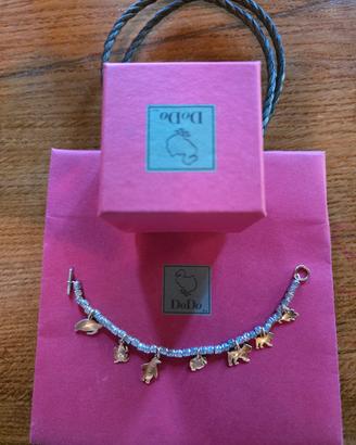 braccialetto dodo con 7 charm oro 750 18 carati