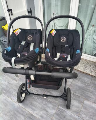 Trio Gemellare Bugaboo Donkey 2 + Ovetti Cybex
