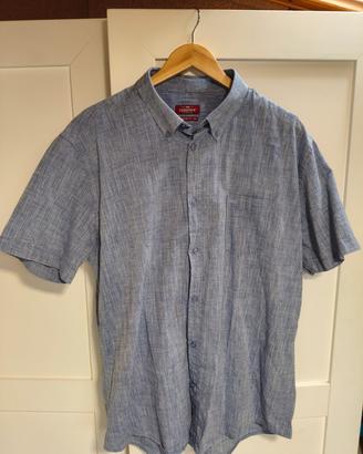 Camicia Manica Corta Carrera Italia XXL - Azzurro 