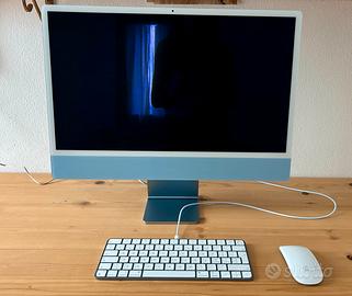 iMAC M3 CPU 8core/GPU 10core SSD 512GB azzurro