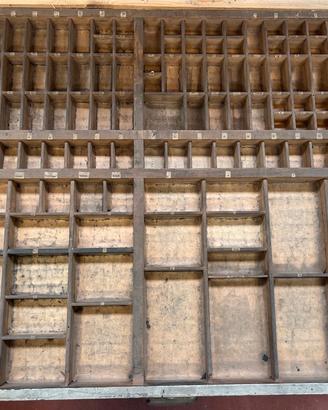 CASSETTO CARATTERI MOBILI cm 70x60