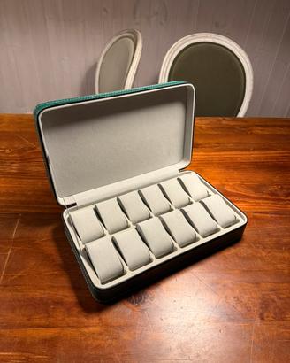 Porta orologi da 12 pezzi verde