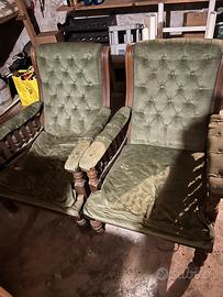 Coppia poltrone vintage da restaurare