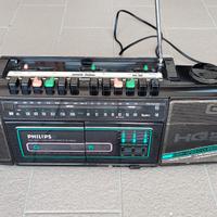 Radio riproduttore a cassette Philips 