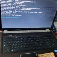 &0857NN-PC Portatile HP Pavilion DV7 Intel i5