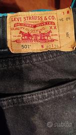 Jeans 👖 uomo LEVIS 501/neri/tg.40_lunghezza 34