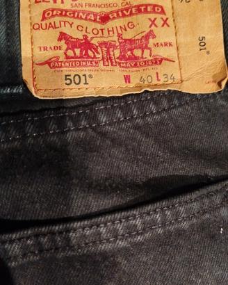 Jeans 👖 uomo LEVIS 501/neri/tg.40_lunghezza 34