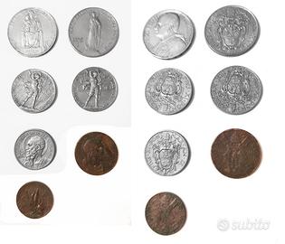 Lotto monete citta' del vaticano 1930-1937 pio xi