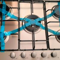 piano cottura ad incasso 5 fuochi inox candy nuovo