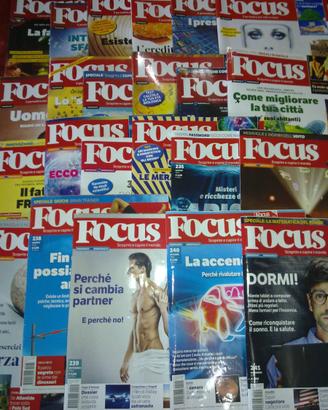 Collezione focus dal n 219 dic 2010 - 241 dic 2012