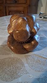 Yogi liberatore in legno massiccio