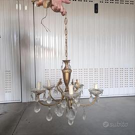 Lampadario vintage da restaurare