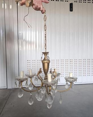 Lampadario vintage da restaurare