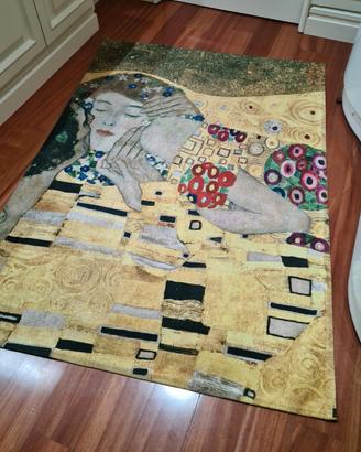 Tappeto Bacio di klimt 155x110cm MADE IN ITALY NEW