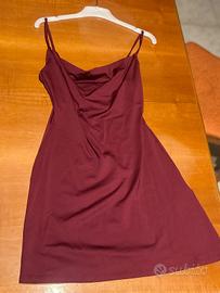 Vestitino bordò bershka