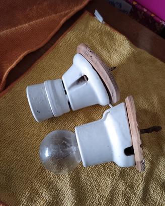 Porta lampadine in ceramica