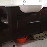 mobile bagno marrone Inda e specchio 