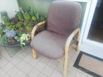 Poltrona in vimini 