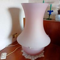 Lampada da tavolo vetro Murano, rosa