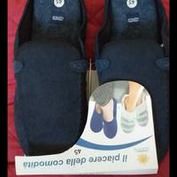 pantofole calde N45 con cartellino 