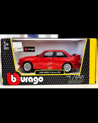 Bburago BMW M3 E30 1988 Rosso 1:24