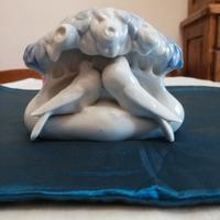 Vaso colomba bianca / azzurra