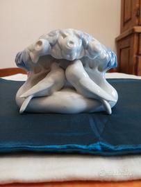 Vaso colomba bianca / azzurra