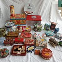 Scatole di latta vintage da collezione 