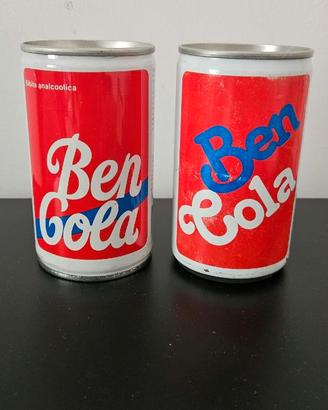 Lotto 2 lattine BEN COLA San Benedetto vintage