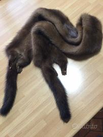 Collo in pelliccia di visone color miele