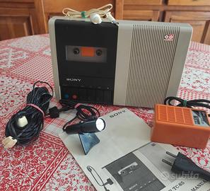 Registratore a cassetta Sony  TC85  con accessori
